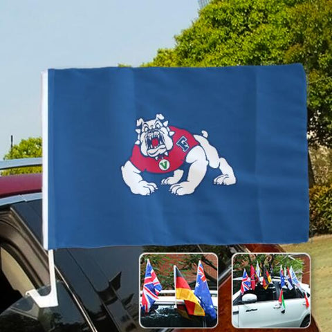 Fresno State Bulldogs NCAAB Car Window Flag