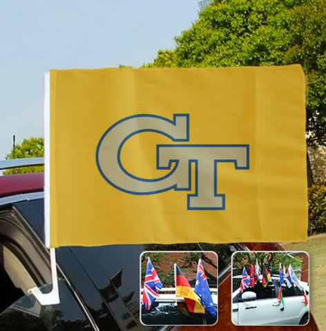 Georgia Tech Yellow Jackets NCAAB Car Window Flag