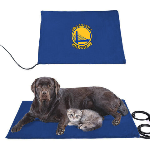 Golden State Warriors NBA Pet Heating Pad Constant Heated Mat