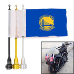 Golden State Warriors NBA Motocycle Rack Pole Flag