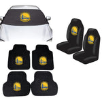 Golden State Warriors NBA Car Front Windshield Cover Seat Cover Floor Mats