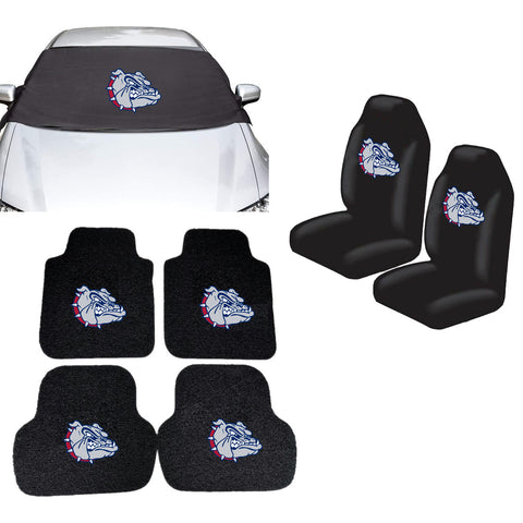 Gonzaga Bulldogs NCAA Car Front Windshield Cover Seat Cover Floor Mats