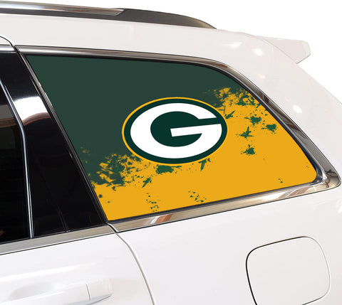 Green Bay Packers NFL Rear Side Quarter Window Vinyl Decal Stickers Fits Jeep Grand