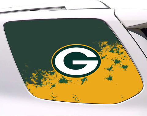 Green Bay Packers NFL Rear Side Quarter Window Vinyl Decal Stickers Fits Toyota 4Runner