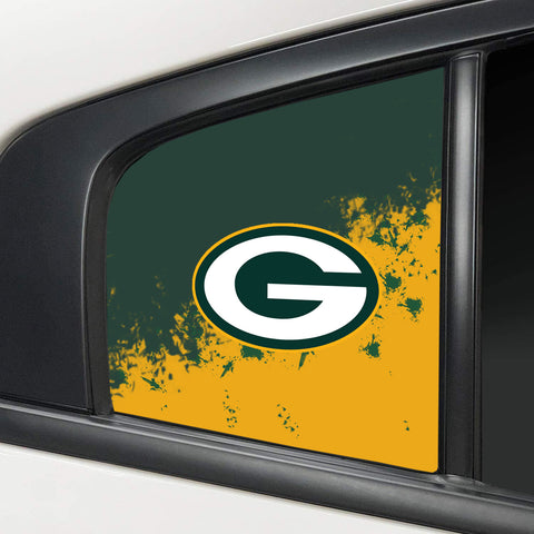 Green Bay Packers NFL Rear Side Quarter Window Vinyl Decal Stickers Fits Dodge Charger