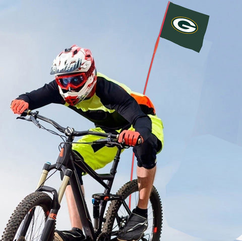 Green Bay Packers NFL Bicycle Bike Rear Wheel Flag