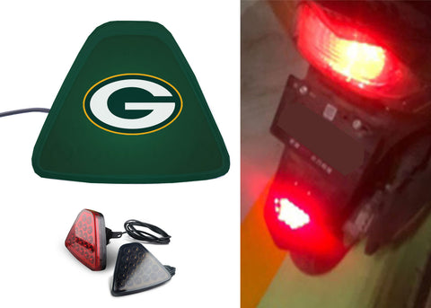 Green Bay Packers NFL Car Motorcycle tail light LED brake flash Pilot rear