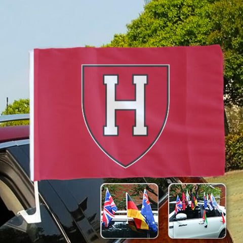 Harvard Crimson NCAAB Car Window Flag