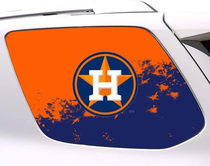 Houston Astros MLB Rear Side Quarter Window Vinyl Decal Stickers Fits Toyota 4Runner