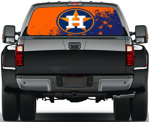 Houston Astros MLB Truck SUV Decals Paste Film Stickers Rear Window