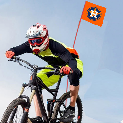 Houston Astros MLB Bicycle Bike Rear Wheel Flag