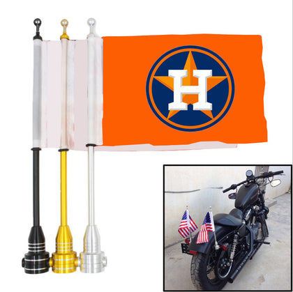 Houston Astros MLB Motocycle Rack Pole Flag