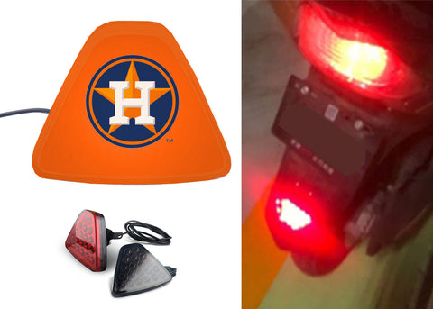 Houston Astros MLB Car Motorcycle tail light LED brake flash Pilot rear