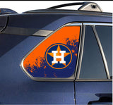 Houston Astros MLB Rear Side Quarter Window Vinyl Decal Stickers Fits Toyota Rav4