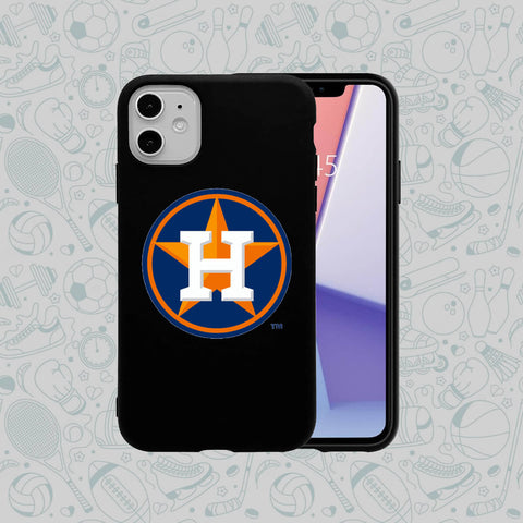 Phone Case Rubber Plastic MLB-Houston Astros Print