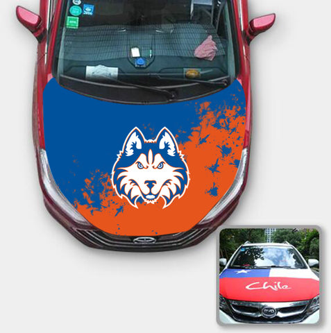 Houston Baptist Huskies NCAA Car Auto Hood Engine Cover Protector