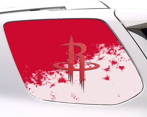 Houston Rockets NBA Rear Side Quarter Window Vinyl Decal Stickers Fits Toyota 4Runner