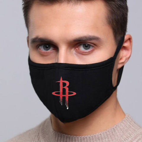 Houston Rockets NBA Face Mask Cotton Guard Sheild 2pcs