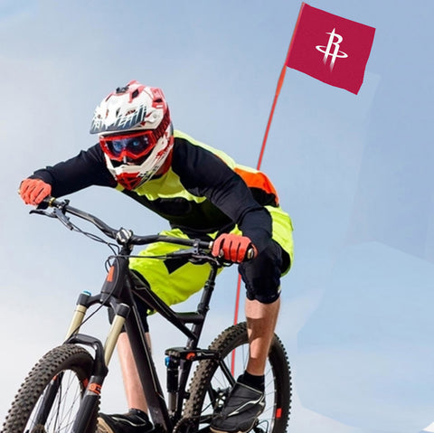 Houston Rockets NBA Bicycle Bike Rear Wheel Flag