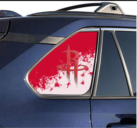 Houston Rockets NBA Rear Side Quarter Window Vinyl Decal Stickers Fits Toyota Rav4
