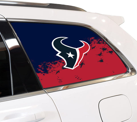 Houston Texans NFL Rear Side Quarter Window Vinyl Decal Stickers Fits Jeep Grand