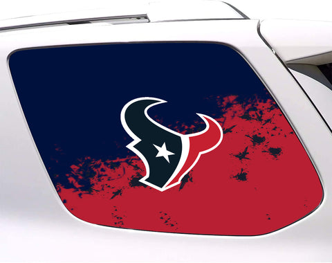 Houston Texans NFL Rear Side Quarter Window Vinyl Decal Stickers Fits Toyota 4Runner