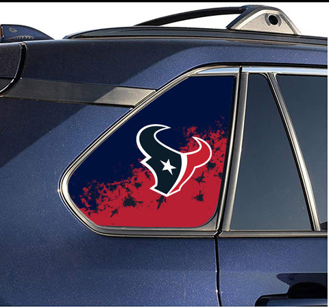 Houston Texans NFL Rear Side Quarter Window Vinyl Decal Stickers Fits Toyota Rav4