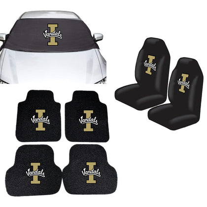 Idaho Vandals NCAA Car Front Windshield Cover Seat Cover Floor Mats