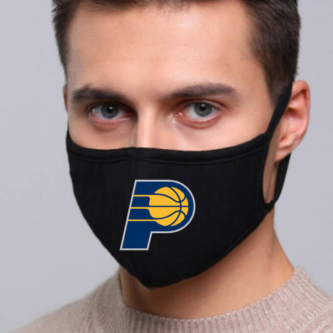 Indiana Pacers NBA Face Mask Cotton Guard Sheild 2pcs