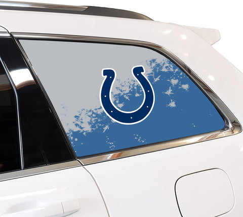 Indianapolis Colts NFL Rear Side Quarter Window Vinyl Decal Stickers Fits Jeep Grand