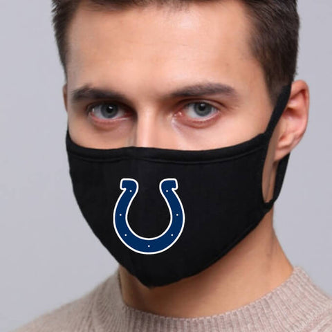 Indianapolis Colts NFL Face Mask Cotton Guard Sheild 2pcs