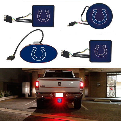 Indianapolis Colts NFL Hitch Cover LED Brake Light for Trailer