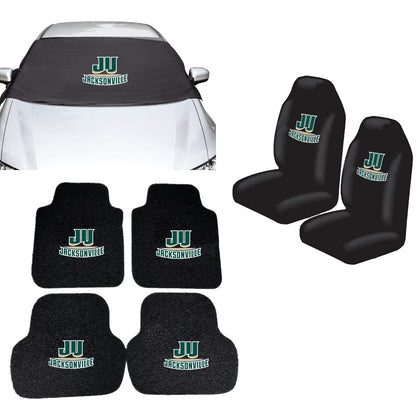 Jacksonville Dolphins NCAA Car Front Windshield Cover Seat Cover Floor Mats