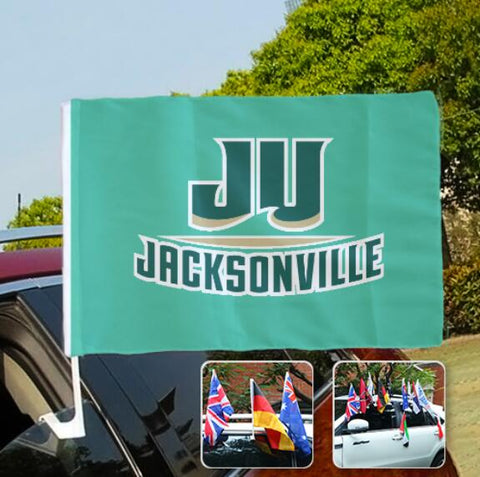 Jacksonville Dolphins NCAAB Car Window Flag