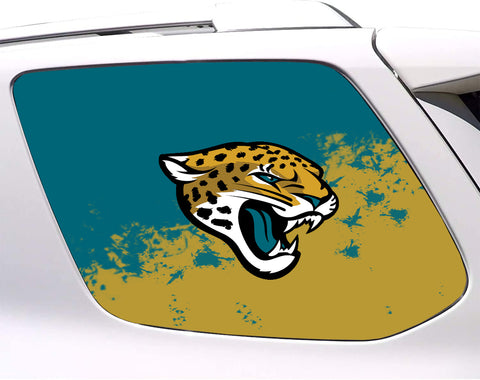 Jacksonville Jaguars NFL Rear Side Quarter Window Vinyl Decal Stickers Fits Toyota 4Runner