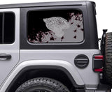 Jacksonville Jaguars NFL Rear Side Quarter Window Vinyl Decal Stickers Fits Jeep Wrangler