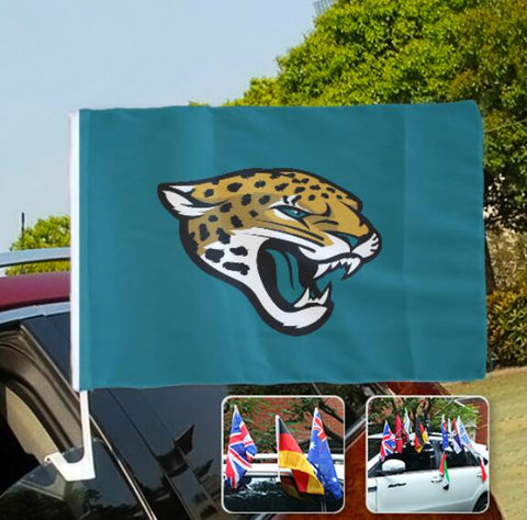 Jacksonville Jaguars NFL Car Window Flag