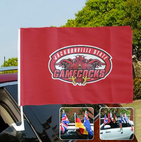 Jacksonville State Gamecocks NCAAB Car Window Flag