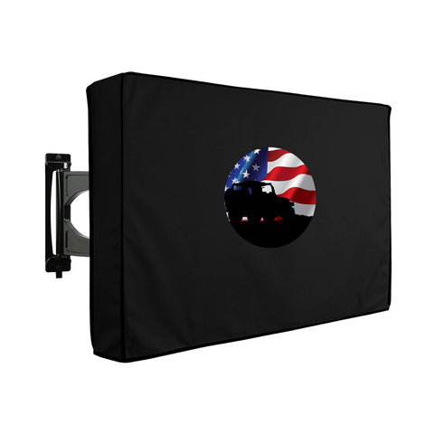 Jeep Shadow Flag Military Outdoor TV Cover Heavy Duty