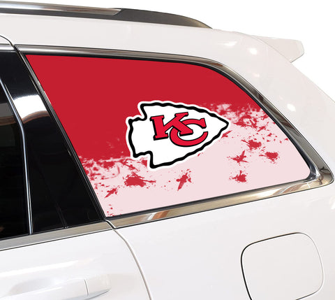 Kansas City Chiefs NFL Rear Side Quarter Window Vinyl Decal Stickers Fits Jeep Grand