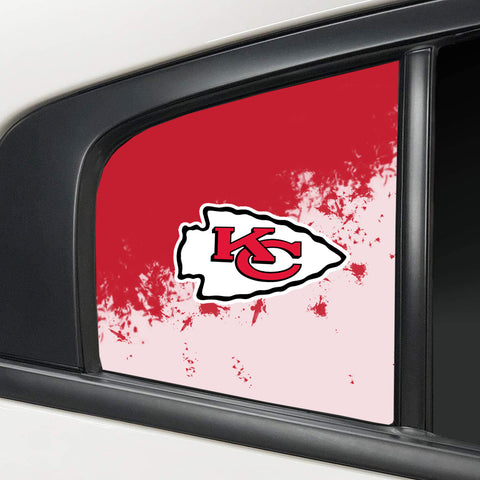Kansas City Chiefs NFL Rear Side Quarter Window Vinyl Decal Stickers Fits Dodge Charger