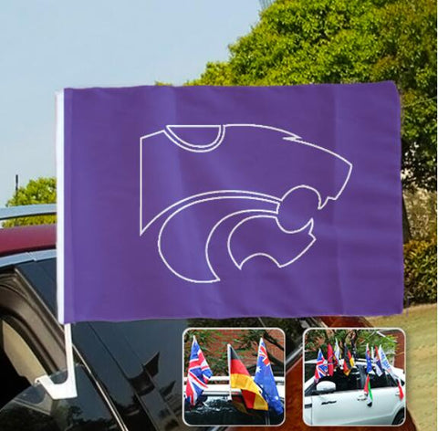 Kansas State Wildcats NCAAB Car Window Flag