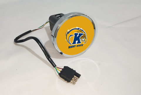 Kent State Golden Flashes NCAA Hitch Cover LED Brake Light for Trailer