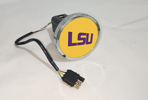 LSU Tigers NCAA Hitch Cover LED Brake Light for Trailer