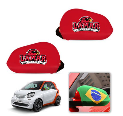 Lamar Cardinals NCAAB Car rear view mirror cover-View Elastic