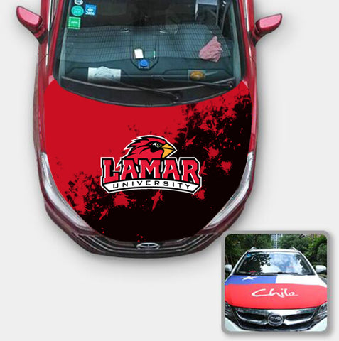 Lamar Cardinals NCAA Car Auto Hood Engine Cover Protector