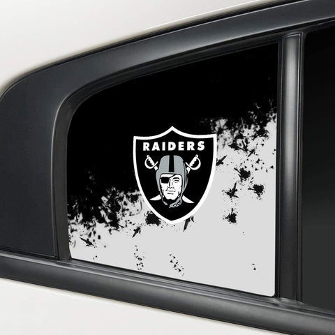 Las Vegas Raiders NFL Rear Side Quarter Window Vinyl Decal Stickers Fits Dodge Charger