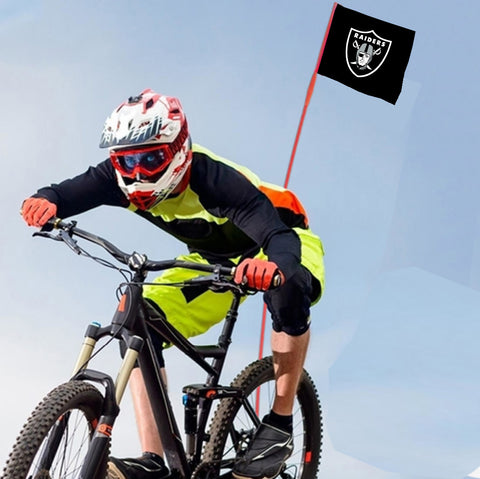 Las Vegas Raiders NFL Bicycle Bike Rear Wheel Flag
