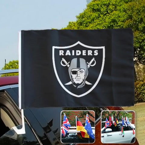 Las Vegas Raiders NFL Car Window Flag