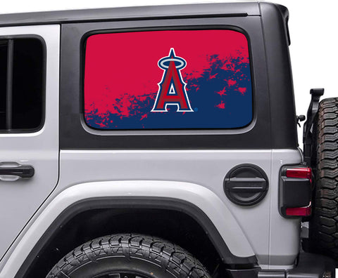 Los Angeles Angels MLB Rear Side Quarter Window Vinyl Decal Stickers Fits Jeep Wrangler